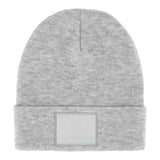 Oxdog X beanie, light grey melange knit with logo patch on the cuff